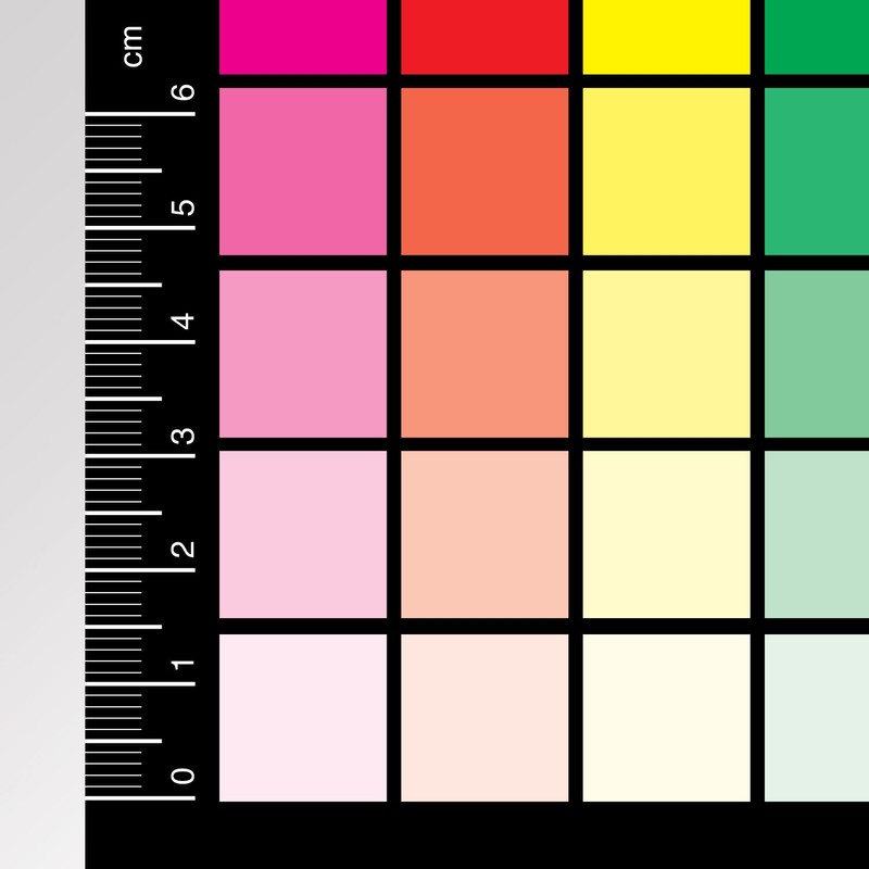 The CMYK Greyscale Card for Designers and Reprographics