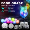 100 PCS Light Up Ice Cubes for Drinks, Multi Color