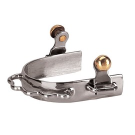 Weaver Leather womens Barrel horse spurs, Silver, Women's US, 1 Pair