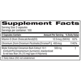 TruNature Advanced Strength Cinulina Canela, Vitamina D3 Canela 500 Mg,