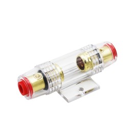 Carviya in-line AGU Fuse Holder for 4-10 Gauge AWG Wire / 6 Gauge & 8 Gauge/with Two 80A AGU Fuses for Car Audio/Alarm/Amplifier/Compressors/Auto Parts/Automotive/Marine/Industrial (80Amp, 1 Pack)