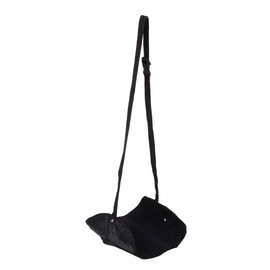 Airplane Footrest Hanging Footrest Garden Hammock Office Footrest Hanger Travel Accessories (Black)