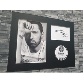 Eminem Limited Edition Signed Autograph Display - Mounted and Ready to be Framed - 8x6 Inches - Slim Shady, Marshall Mathers - V1