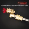 Thunder Hardware Quick Connecting pivoting Coupler for Pressure washers nozzles