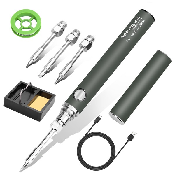 Dmyond Cordless Soldering Iron Kit, USB Rechargeable Portable Cordless Soldering