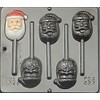 Candy Molds N More Santa Face Lollipop Chocolate Candy Mold 2046