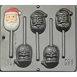 Candy Molds N More Santa Face Lollipop Chocolate Candy Mold 2046