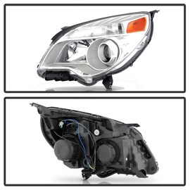 ACANII - For [Halogen Model] 2010-2015 Chevy Equinox Projector Headlights Headlamps Assembly Replacement Set Left+Right