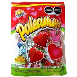 Mara Pale Amor - Paleta de caramelo macizo acidulado sabor sandía - 40 piezas - 320 g