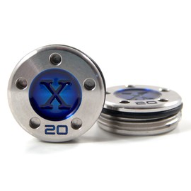 19th Hole Custom Shop 2 of 20g Weights for Scotty Cameron Golf Putters, Letter X (Blue)
