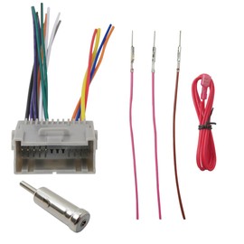 Xspeedonline Car Radio Wiring Harness with Antenna Adapter Stereo CD Receiver Wire Cable Aerial Connector Plug for Trailblazer 2002, 2004-2007, 2009