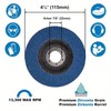 10Pc 4 1/2 inch Shaft 7/8 Grinding Flap Disc 40