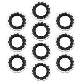 eMagTech Sealing Washers Set for Connecting Car Air Conditioning Compressor O-Ring 28 mm Compatible with Opel Compatible with Saab Compatible with Luxun Black Pack of 10