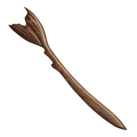 TOVINANNA Women Hair Pin, Green Sandalwood Fishtail Shape Hairpin Vintage Wood Hair Stick for Women, Hair Accessories for Wedding Banquet Vacation Evening Party Holiday