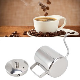 Pour Over Coffee Kettle Mini Kettle Spout Coffee Pots Drip Coffee Maker Kettle Long Narrow Stainless Steel Pour Over Kettle(350ml Silver)