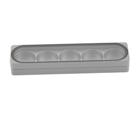 Cue Tip Storage Box Aluminium Alloy Magnetic Suction Cue Tip Container for Billiards Players 5 Holes