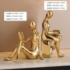 Decorative Bookends, Ceramic Book Ends for Shelves, Home Office Decor