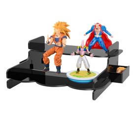 Acrylic Riser Display Shelf, Acrylic Display Stand for Funko POP Figures, Unique and Novel 2 Tier Perfume Organizer Tiered Display Stand Risers for Display, Acrylic Display for Decoration and