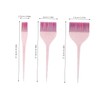 Minkissy Hair Applicator Brush Kit 3pcs Styling Combs with Glitter