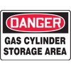 Accuform "Danger Gas Cylinder Storage Area" Safety Sign, Accu-Shield™, 7