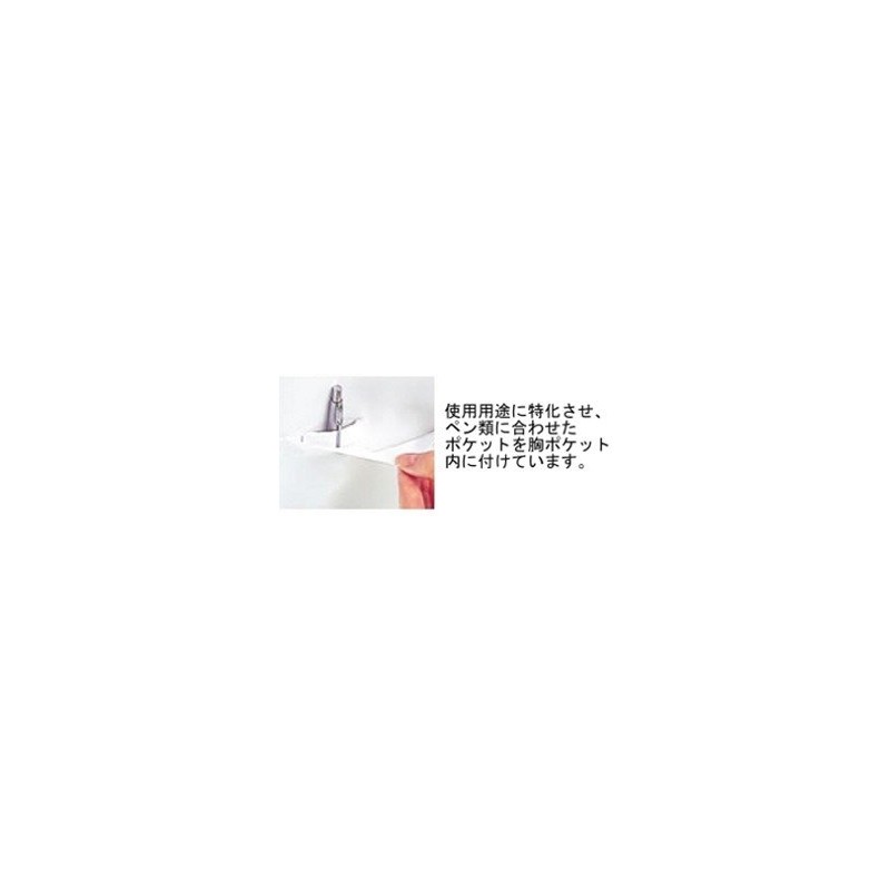 カゼン(KAZEN) 120-30 S～3L 女性用 診察衣 S型 長袖 白衣 (3L)