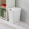 Sterilite 7.5 Gallon TouchTop Wastebasket Trash Can with Pop Up