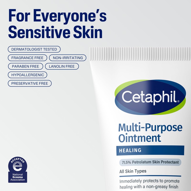 Cetaphil Healing Ointment, 12 oz, For Dry, Chapped, Irritated Skin,