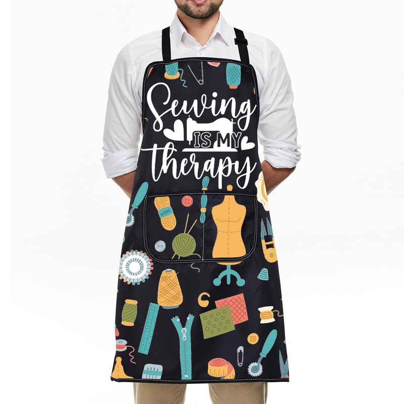 ENSIANTH Sewing Aprons for Women with Pockets Quilting Gifts for