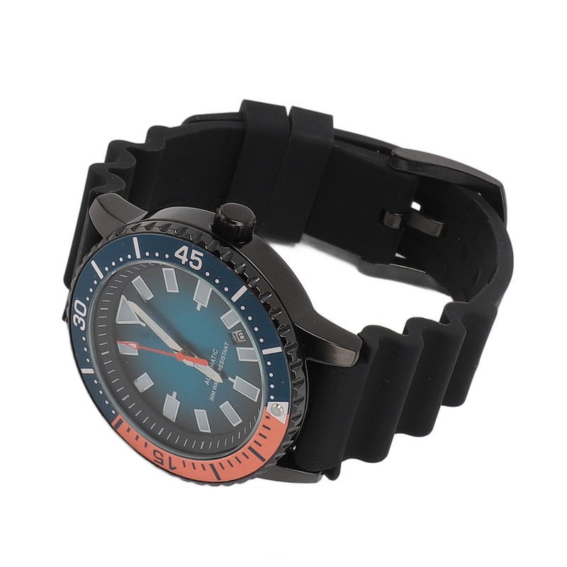 Men Chronograph Watch Rotatable Bezel Self Winding Automatic Movement Waterproof