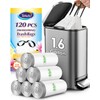 Teivio 1.6 Gallon 120 Counts Strong Drawstring Trash Bags Garbage