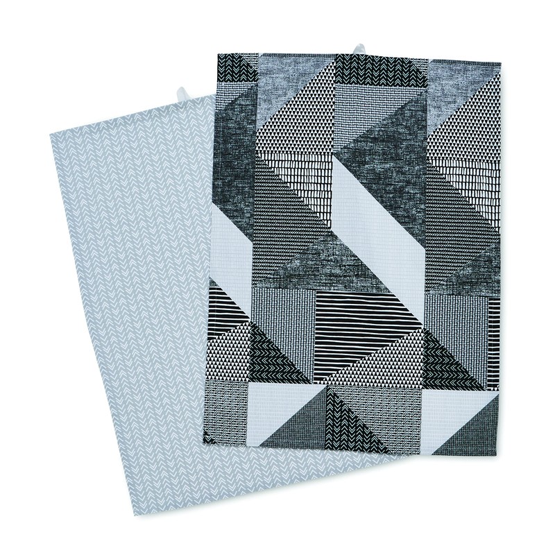 Catherine Lansfield Kitchen Larsson Geo Cotton 50x70 cm Tea Towels