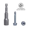 30pcs DIN 7504K Galvanized Steel 6.3 x 38mm Screws Self