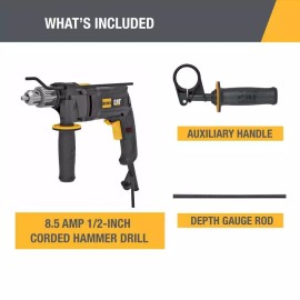 Cat  8.5-Amp 1/2 In Corded Hammer Drill