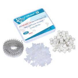 CQRobot JST SH SMD 1.0mm Pitch 3 Pin Electronic Connector IC Male Plug Female Socket Housing and T Crimp Terminal 50 Sets / 250 Pieces Cable Board Adapter Cable Assembly