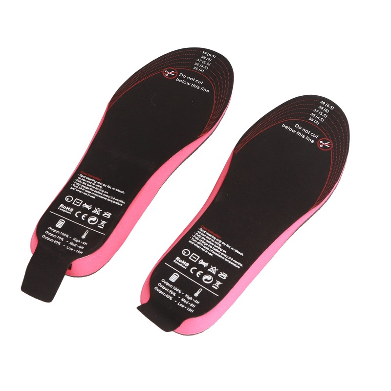 Heated Insoles DIY Cuttable Smart Remote Control USB Rechargeable Electric