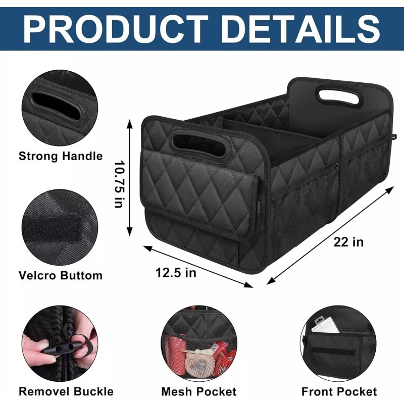 Car Trunk Backseat Organizer Collapsible Car Trunk Backseat Organizer Foldable