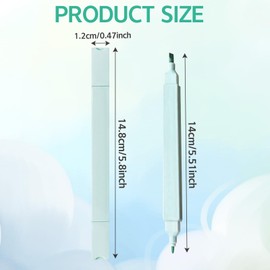 Gurfzcyuoo 12 Pcs Pastel Highlighters, Dual Mild Assorted Colours Highlighters Pens, Aesthetic Cute Highlighter Colours Pastel Highlighter for Journals, Bibles, Notebooks, School Office Supplies