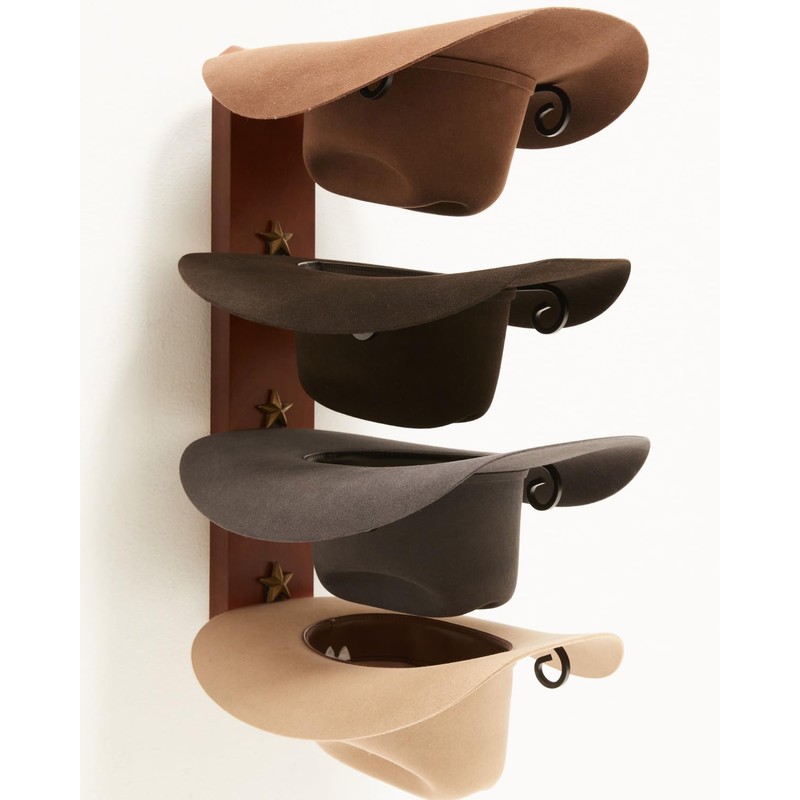 Bb Ranch Unisex Ranch&Reg; Birch Wood Cowboy Hat Rack Brown