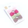 Girls Little Bow Hair Clip 4 -pc Set - Pink