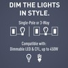 Legrand Pass & Seymour DRCL453PWV 450W Deco Rotary Preset Dimmer