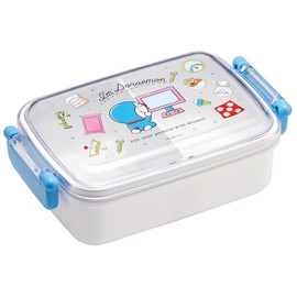 Skater RBF3ANAG-A Children's Lunch Box, 16.9 fl oz (450 ml), Fluffy Dome, Doraemon, Line Design, Sanrio, Antibacterial, For Kids, Made in Japan