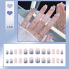 CQJSYL Nail Tips, Set of 24, Nail supplies, Round Tips,