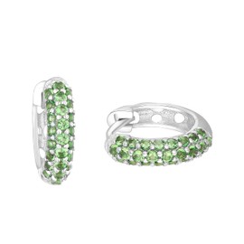 Prinzessin Lillifee Hoop Earrings 925 Sterling Silver Girls Children's Earrings with Synthetic Zirconia 1.2 cm Silver Comes in Jewellery Gift Box, small, Sterling Silver, Cubic Zirconia