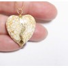 Kintsugi Large 1" White Howlite Broken Heart Mended with 23k