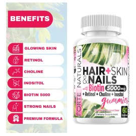 Forte Naturals Gomitas Biotina 5000mcg Cabello Piel Uñas N/a