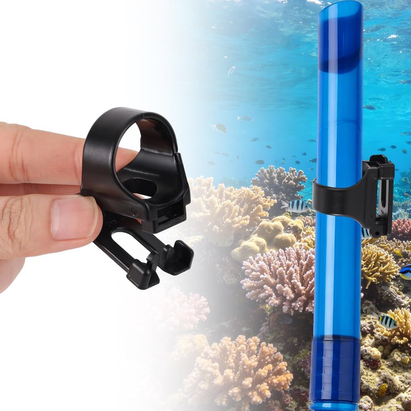 4pcs Universal 25mm/1in Scuba Diving Snorkel Clips for Mask Strap