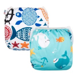Alvababy, Pañales De Natación, 2 Unidades, Reutilizables                                                                                              