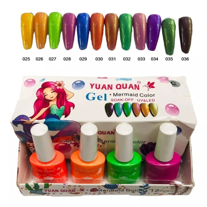 Gelish Set Esmaltes Caja 12 Gel Polish 3 Pasos Yuan