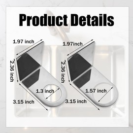 Aogigigio Dish Brush Holder - 4pcs Stainless Steel Sink Brush Holder, Universal Brush Holder Suitable for Most Sinks, Multi-Functional Storage Rack for Kitchen