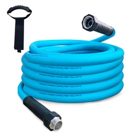 Cupohus RV Drinking Water Hose 35FT with Storage Strap, No Kinking 5/8''ID Premium Fresh Water Hose for RV, Marine, Camper, Truck, Car, Garden